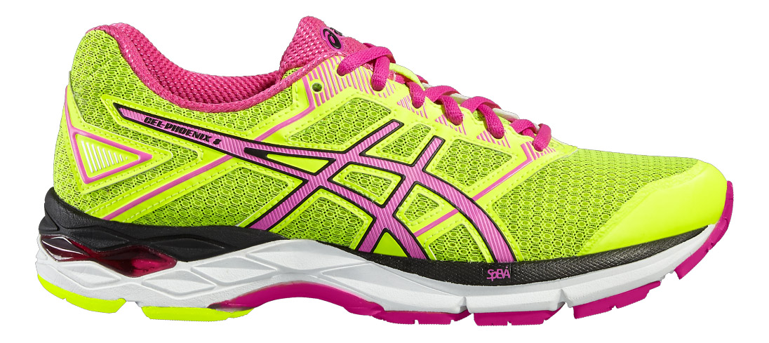 asics femme jaune